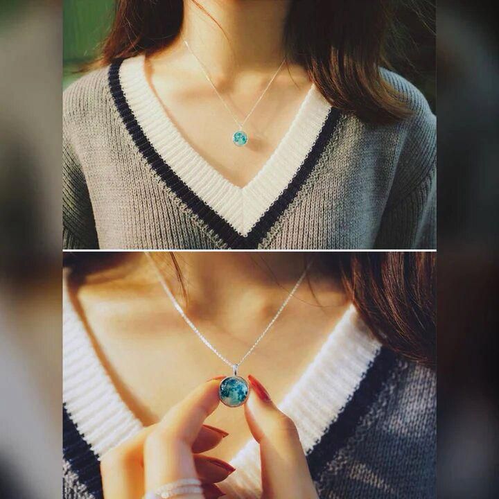 Attractive Glowing Moon Neclace